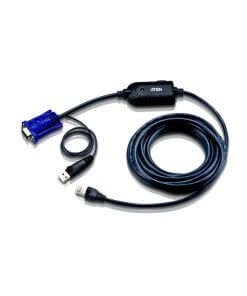 כבל מתאם USB VGA KVM באורך 4.5 מטר ATEN KA7970
