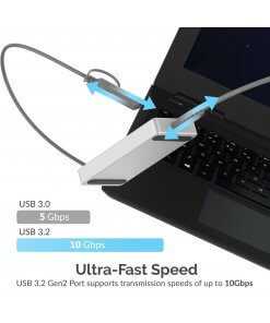 כונן חיצוני SSD בנפח 2TB במהירויות גבוהות Sabrent SB-2TB-PRO USB 3.2 External Aluminum SSD (4)