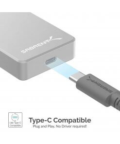 כונן חיצוני SSD בנפח 2TB במהירויות גבוהות Sabrent SB-2TB-PRO USB 3.2 External Aluminum SSD (5)