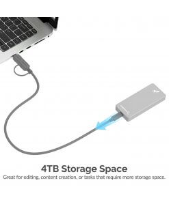 כונן חיצוני SSD בנפח 4TB במהירויות גבוהות Sabrent SB-4TB-PRO USB 3.2 External Aluminum SSD (3)