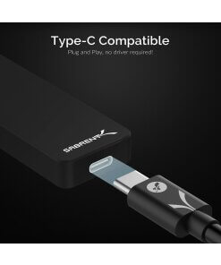 כונן חיצוני SSD בנפח 512GB במהירויות גבוהות Sabrent SB-512-NANO-BLK Rocket Nano External Aluminum SSD (5)