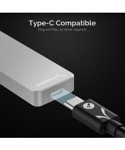 כונן חיצוני SSD בנפח 512GB במהירויות גבוהות Sabrent SB-512-NANO Rocket Nano External Aluminum SSD (2)