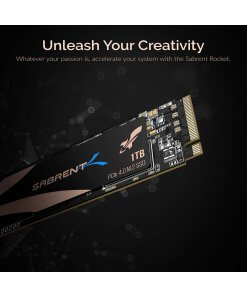 כונן פנימי SSD בנפח 1TB כולל קירור Sabrent SB-ROCKET-NVMe4-HTSK-1TB Nvme PCIe 4.0 M.2 2280 Internal SSD (4)