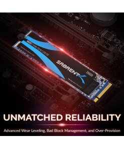 כונן פנימי SSD בנפח 256GB במהירויות גבוהות Sabrent SB-ROCKET-256 NVMe PCIe M.2 2280 Internal SSD Solid State Drive (6)