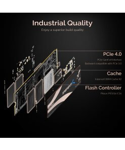 כונן פנימי SSD בנפח 2TB כולל קירור Sabrent SB-ROCKET-NVMe4-HTSK-2TB Nvme PCIe 4.0 M.2 2280 Internal SSD (4)