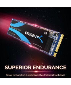 כונן פנימי SSD בנפח 4TB במהירויות גבוהות Sabrent SB-ROCKET-4TB NVMe PCIe M.2 2280 Internal SSD Solid State Drive (4)