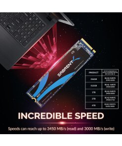 כונן פנימי SSD בנפח 4TB במהירויות גבוהות Sabrent SB-ROCKET-4TB NVMe PCIe M.2 2280 Internal SSD Solid State Drive (5)