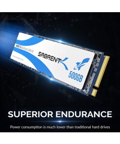 כונן פנימי SSD בנפח 500GB במהירויות גבוהות Sabrent SB-RKTQ-500 NVMe PCIe M.2 2280 כונן SSD (3)