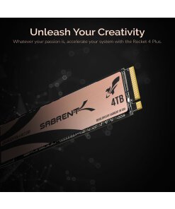 כונן פנימי SSD ניהול צריכת חשמל Sabrent SB-RKT4P-4TB 4TB Rocket 4 PLUS NVMe 4.0 Gen4 PCIe M (3)