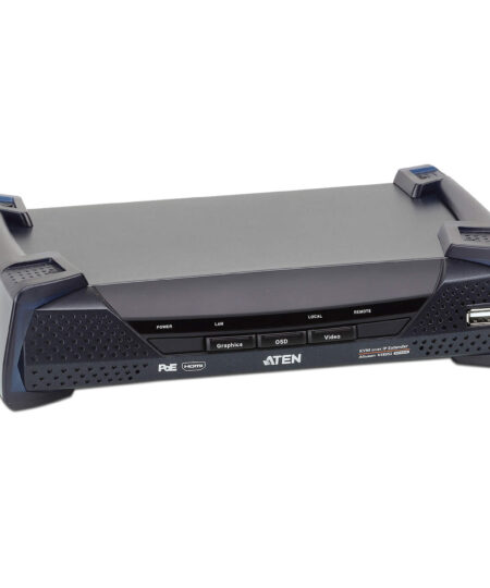 מאריך KVM מסוג HDMI over Display יחיד עם PoE ברזולוציה 4K עד 10 קמ ATEN KE8952R (1)
