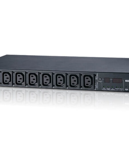 מדידה וניטור הספק ברמת השקע 20A16A 8-Outlet 1U מכיל 8 שקעים ATEN PE5208 (1)