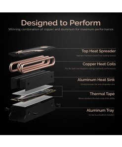 משטח קירור לכונן M.2 2280 SSD מיועד למחשבים שולחניים Sabrent SB-HTSK (4)