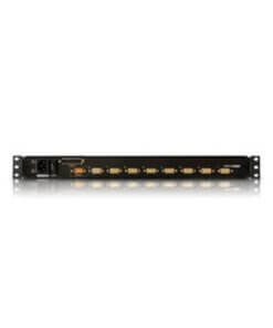מתג 8 יציאות Slideaway ™LCD אחת KVM בגודל 19 אינץ' עד 8 מחשבים ATEN CL5708N (1)