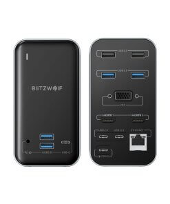 תחנת עגינה כולל 15 ב -1 חיבור USB-C מגוון רחב של חיבורים BlitzWolf BW-TH14 (2)