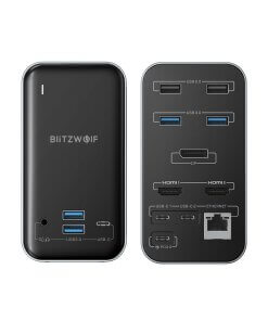 תחנת עגינה כולל 15 ב -1 חיבור USB-C מגוון רחב של חיבורים BlitzWolf BW-TH14 (3)