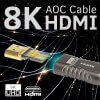 כבל אופטי ונחושת אקטיבי תומך 8K | AOC | HDMI2.1 | HDR | VR