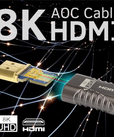 כבל אופטי ונחושת אקטיבי תומך 8K | AOC | HDMI2.1 | HDR | VR