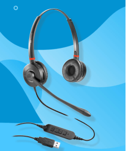 אוזניה + מיקרופון כולל תחנת עגינה איכות צליל בחדות גבוהה בצבע שחור VT VT6909 USB