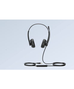 אוזניה + מיקרופון כולל תחנת עגינה באיכות HD בצבע שחור Yealink UH34-B USB (4)