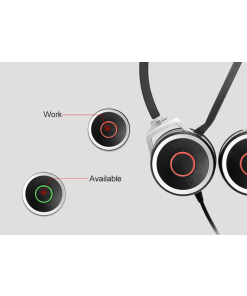 אוזניה + מיקרופון כולל תחנת עגינה באיכות HD בצבע שחור Yealink VTX200 USB (3)