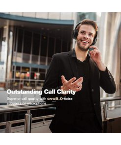 אוזניות בלוטוס עם מיקרופון כפול ומסנן רעשים אקטיבי Mpow BH427A H12 IPO Bluetooth Headphones Hybrid ANC