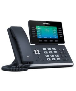 טלפון IP אודיו HD סדרת T5 כולל סינון רעשים ופס רחב איכות קול בעל וביצועים גבוהים Yealink T54W (1)