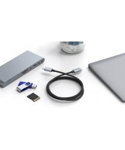 כבל חיבור Type-C זכר - זכר 40Gbps Thunderbolt 3 באורך 0.5 מטר TopX C31.270-0 (3)