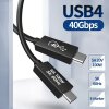 כבל חיבור Type-C יציאה זכר - לזכר USB 4.0 במהירות 40GPS באורך 1 מטר TopX C40 (5)