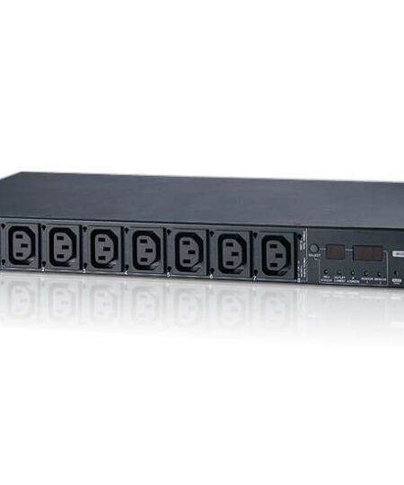 מדידה וניטור הספק ברמת השקע 20A16A 8-Outlet 1U מכיל 8 שקעים ATEN PE7208 (3)