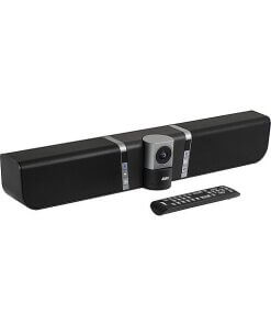 מערכת ועידת וידיאו חיבור Bluetooth ו USB עדשת זכוכית עם מיקרופון מובנה ברזולוציה 4k כולל תכונות ניהול AVER VB342 + (1)