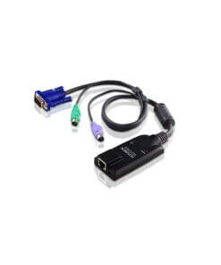 מתאם PS2 VGA KVM עם תמיכה בווידאו מורכב ללא צורך בהגדרת מתג ATEN KA9120