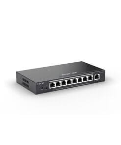 מתג 8 יציאות PoE הספק 120W מנוהל על ידי Ruijie בענן ruijienetworks RG-ES209GC-P