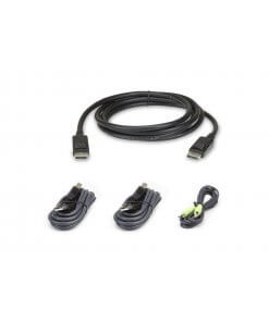 ערכת כבל KVM מאובטחת מסוג DisplayPort USB באורך 1.8 מטר ATEN 2L-7D02UDPX4