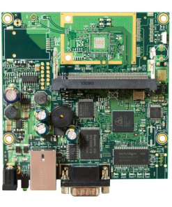 ראוטרבורד 300MHz CPU 32MB RAM Ethernet miniPCI power jack serial port RouterOS L3 מעוצב Mikrotik RB411