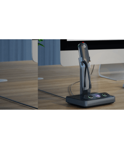 תחנת עבודה IP מקצועית מסוג DECT כולל אוזניה ודיבורית באיכות HD בצבע שחור Yealink WH63 (5)