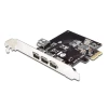 כרטיס גרפי תומך יציאה כפולה ל 3 מסכים Gold Touch SU-PCIE-1394 Card 3 1Ports Fire Wire (1)