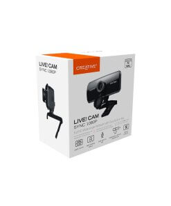 מצלמת רשת אינטרנט עם מיקרופון מובנה בעלת זווית רחבה Creative CAM-LIVE-1080P Web Camera 1080P HD (4)