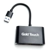 מתאם USB3.0 ל VGA ו HDMI זכר לנקבה ונקבה Gold Touch E-USB3-VGHD (3)