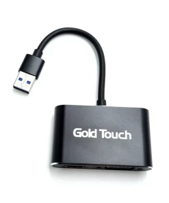 מתאם USB3.0 ל VGA ו HDMI זכר לנקבה ונקבה Gold Touch E-USB3-VGHD (3)