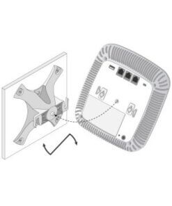 מתקן תלייה לנקודת גישה Aruba Access Point ארובה HPE JW047A - AP-220-MNT-W1W Mt Basic White Kit (5)