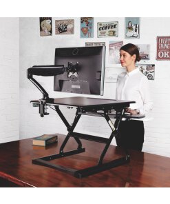 עמדת עבודה מתכוננת Loktek MT105S Classic Sit-Stand Desk Converter