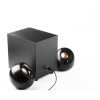 רמקולים שולחניים חיבור USB2.1 כולל סאב וופר בצורת כדור בצבע שחור Creative SPK-PEBBLE-PLUS USB2 (2)