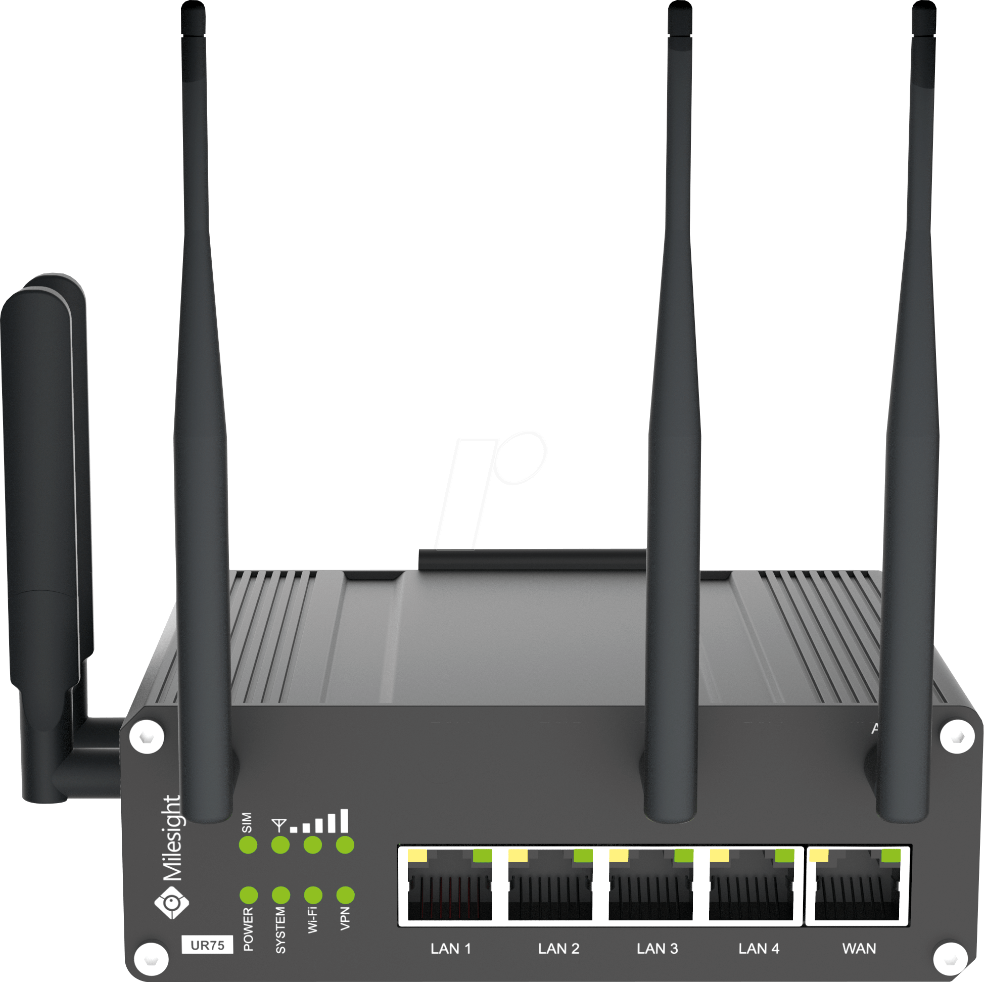 נתב סלולר תעשייתי רשת 5G LTE כולל WIFI ו- GPS ניתן לניהול ומאובטח Milesight UR75-L04EU-G-W (1)