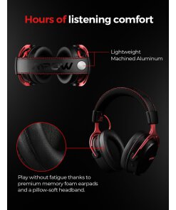 אוזניות גיימינג אלחוטיות עד 12 מטר עם מיקרופון מסנן רעשים Mpow BH415A PS4 PS5 PC Xbox Nintendo Air 2.4G Wireless Gaming Headset