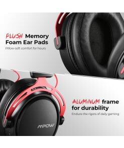 אוזניות גיימינג אלחוטיות עד 12 מטר עם מיקרופון מסנן רעשים Mpow BH415A PS4 PS5 PC Xbox Nintendo Air 2.4G Wireless Gaming Headset