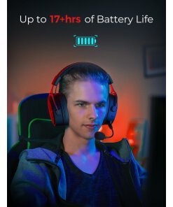 אוזניות גיימינג אלחוטיות עד 12 מטר עם מיקרופון מסנן רעשים Mpow BH415A PS4 PS5 PC Xbox Nintendo Air 2.4G Wireless Gaming Headset