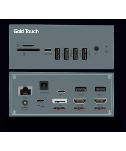 תחנת עגינה למסכים משולשים חיבור USB ו Type-C תמיכה במערכת הפעלה Gold Touch | SU-C310