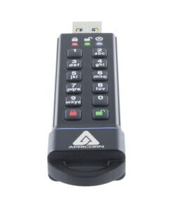 זיכרון נייד מוצפן (דיסק און קי) עם הצפנת חומרה -Apricorn ASK3-1TB Aegis Secure Key 3.0 1TB USB3.1 Encrypted Flash Key