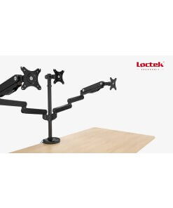 זרוע ארגונומית מתכווננת ל 3 מסכים גודל מסך 10-30 אינץ' Loctek DLB530T (1)