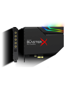 כרטיס קול ו-DAC למשחקים PCI-e ברזולוציה גבוהה עם תאורת RGB, Dolby Digital Live וקידוד DTS בצבע שחור Creative SB-AE5-PL (2)